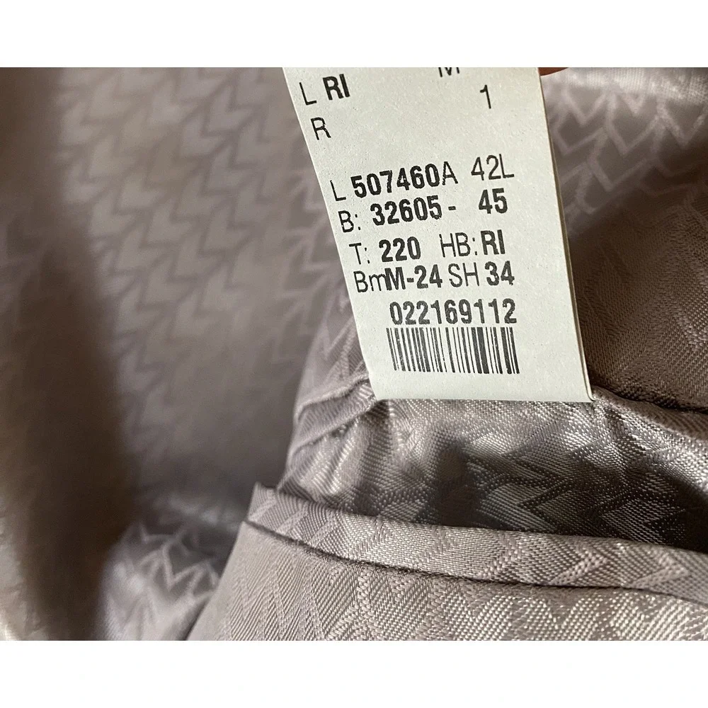 Michael Kors Men's Brown Wool Cashmere Tan Sport Coat‎ Jacket Size 42L New! $250